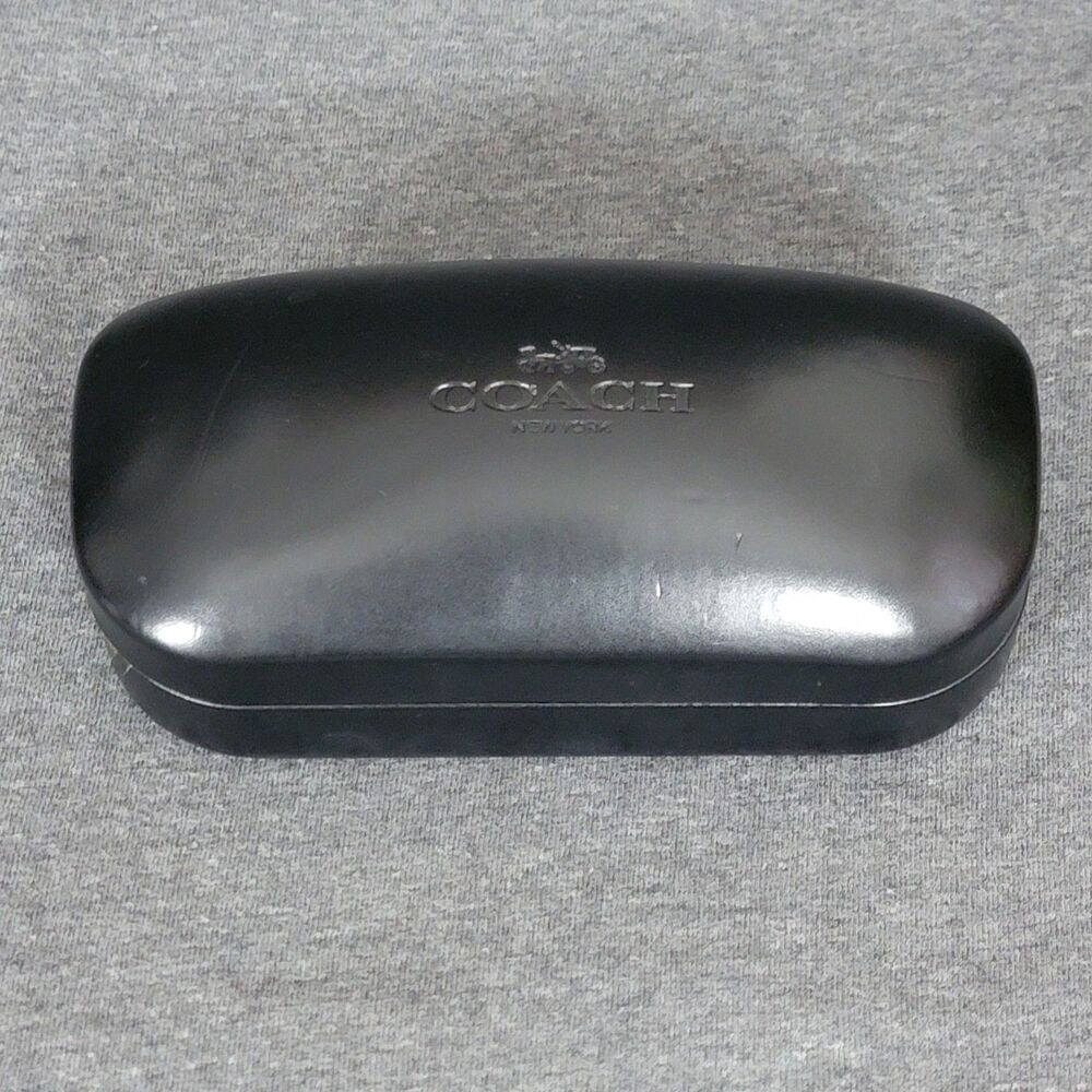 Coach New York Black Clamshell Hard Case Eye Glasses Sun Glasses